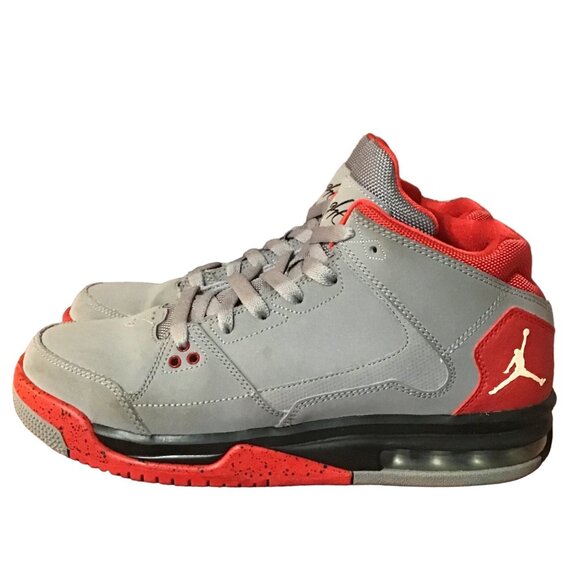 Nike Jordan Flight Origin Retro Youth Mens 6.5 Y Gray Suede Basketball Sneakers - Picture 3 of 11